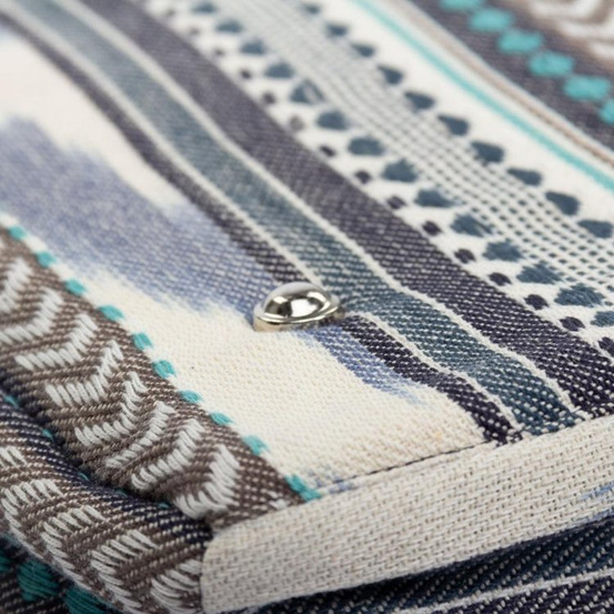 Pokrowiec na matę ETHNO biało-niebieski