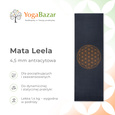 Mata do jogi Leela 4,5 mm - antracytowa