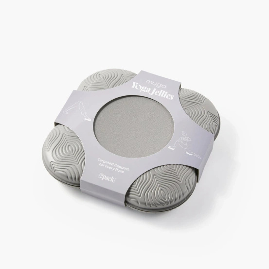 Podkładki żelowe do jogi Myga 2szt - szare