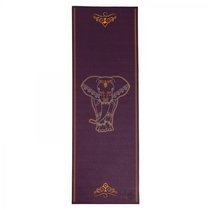 Mata do jogi Leela 4,5 mm - fioletowa ze słoniem