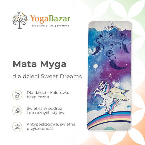 Mata do jogi dla dzieci Myga - Sweet Dreams