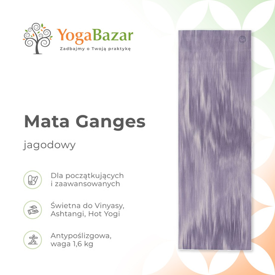 Mata do jogi Ganges - jagodowy