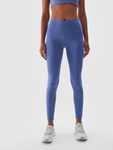 Legginsy do jogi 4F F277 wysoki stan - niebieskie, rozmiar XS