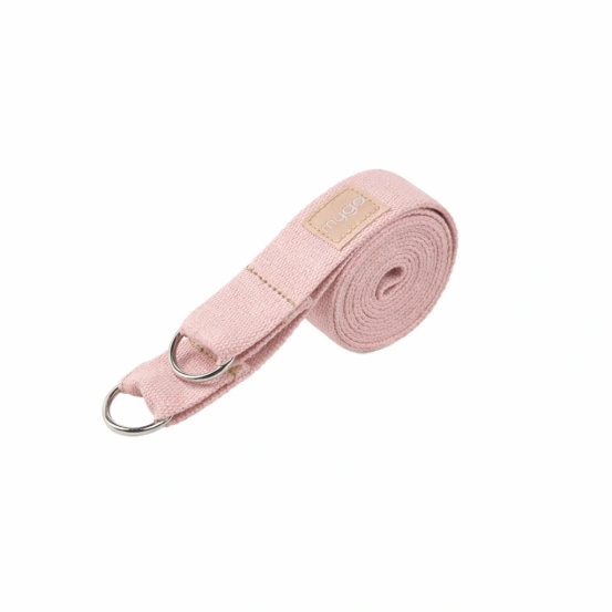 2w1: Pasek do jogi & nosidło do maty Myga Pudrowy Różowy