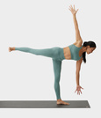 Biustonosz sportowy Manduka Dhara Scoop – Black Sage Heather, rozmiar M