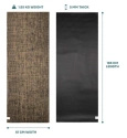 Mata do jogi Myga Jute 5mm - Czarna Outlet