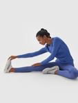 Legginsy do jogi 4F F277 wysoki stan - niebieskie, rozmiar XL