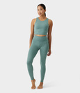 Top damski Manduka Dhara – Black Sage Heather, rozmiar S