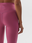 Legginsy do jogi 4F 7/8 F276 wysoki stan - różowe, rozmiar XS