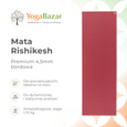 Mata do jogi Rishikesh Premium 4.5mm - bordowa