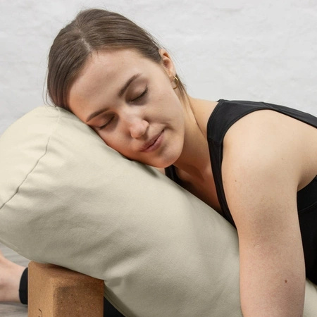 Bolster wałek do jogi Myga - Beżowy
