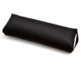 Czarny bawełniany bolster do jogi – naturalny płaski wałek z łuską gryki