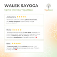 Wałek do jogi Sayoga z lnianym pokrowcem 