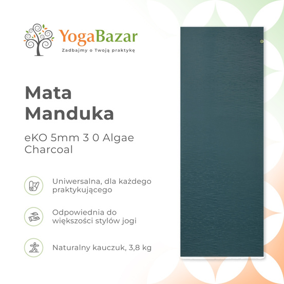 Mata do jogi Manduka eKO 5mm 3.0 - Algae Charcoal