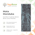 Mata do jogi Manduka Comfort Cushion 8mm - Blue Lotus Marble