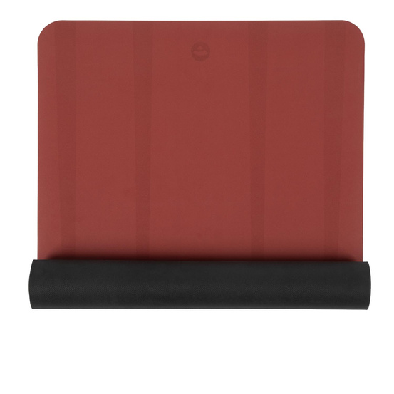 Mata do jogi Phoenix 4mm - Czerwona z wzorem wschodzącego słońca