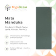 Mata do jogi Manduka Pro 6mm - Black Sage - seria Almost Perfect