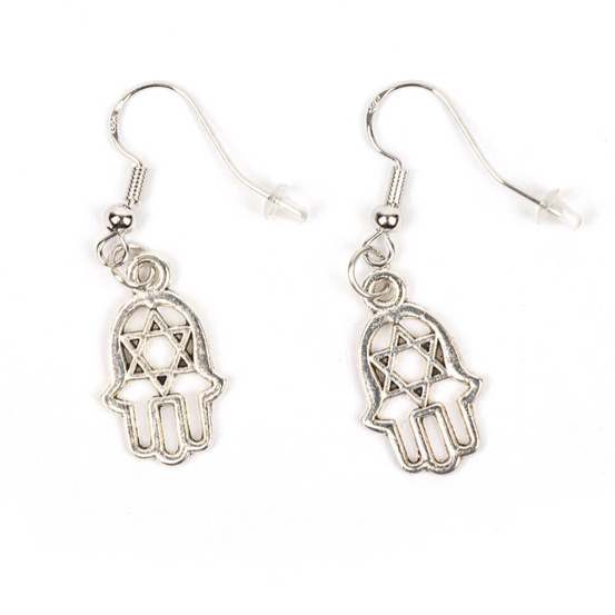 Kolczyki myga Hamsa