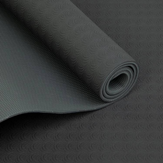 Mata do jogi Lotus Pro 6mm - Czarny/Srebrnoszary Outlet