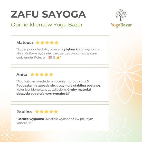 Zafu z podwójnym pokrowcem - kolor morski 
