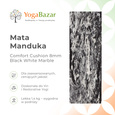 Mata do jogi Manduka Comfort Cushion 8mm - Black White Marble