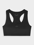 Biustonosz sportowy 4F USBAF140 low support - czarny, rozmiar S
