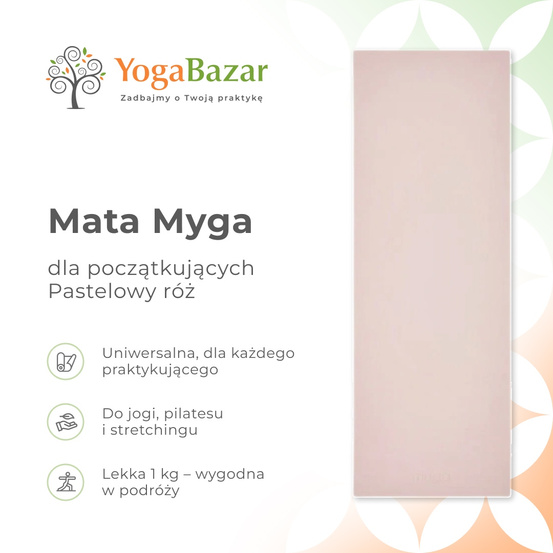 Mata do jogi dla początkujących Myga - Grafitowa