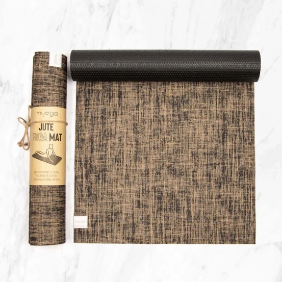 Mata do jogi Myga Jute 5mm - Czarna Outlet