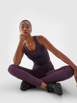 Legginsy treningowe 4F F301 średni stan - fioletowe, rozmiar XS