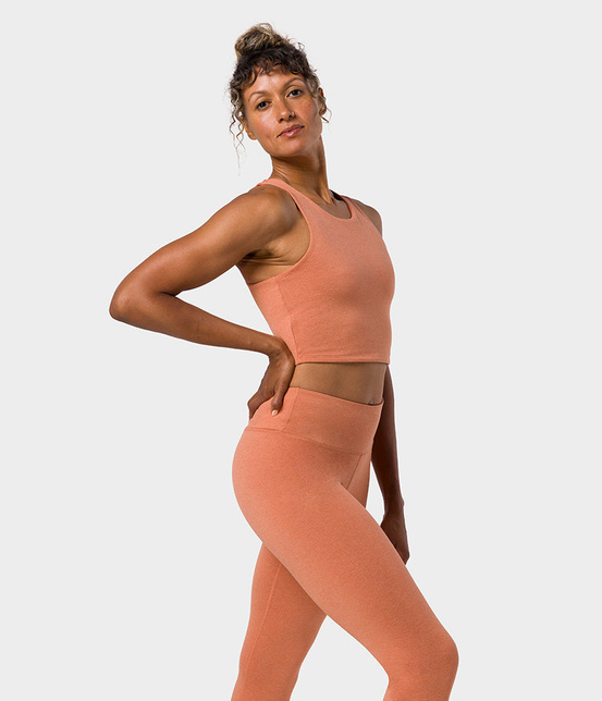 Top damski Manduka Dhara – Clay Heather, rozmiar XL