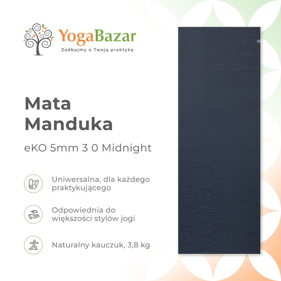 Mata do jogi Manduka eKO 5mm 3.0 - Midnight