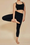 Legginsy do jogi Moonholi Yoggings 7/8 - czarny rozmiar XS