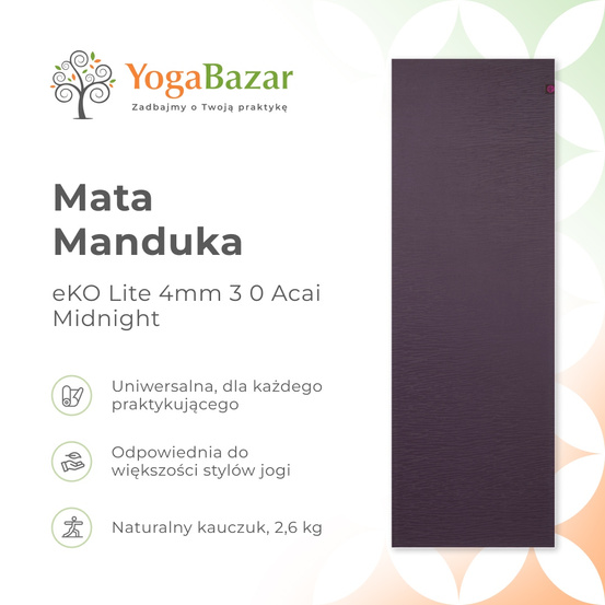 Mata do jogi Manduka eKO Lite 4mm 3.0 - Midnight