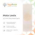 Mata do jogi Leela 4,5 mm - złoty kwiat życia