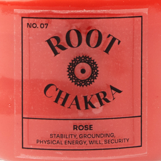 Świeca zapachowa róża - Czakra korzenia