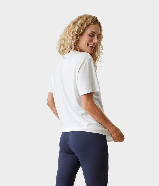 Koszulka damska Manduka Vinyasa – White, rozmiar L