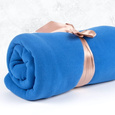Koc do jogi Myga Fleece - niebieski