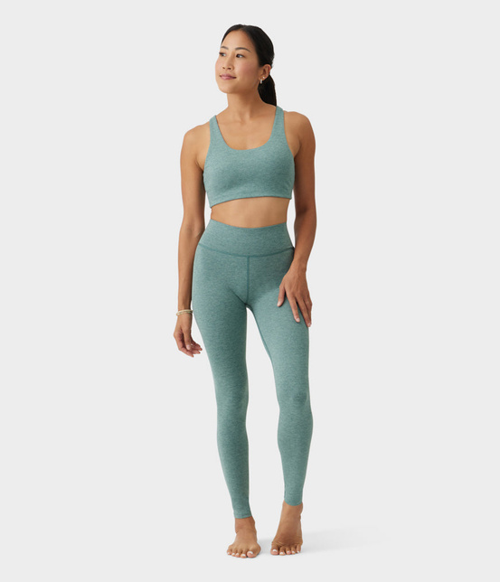 Biustonosz sportowy Manduka Dhara Scoop – Black Sage Heather, rozmiar L
