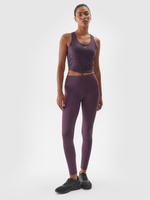 Legginsy treningowe 4F F301 średni stan - fioletowe, rozmiar XS