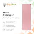 Mata do jogi Rishikesh Premium 4.5mm - różowy