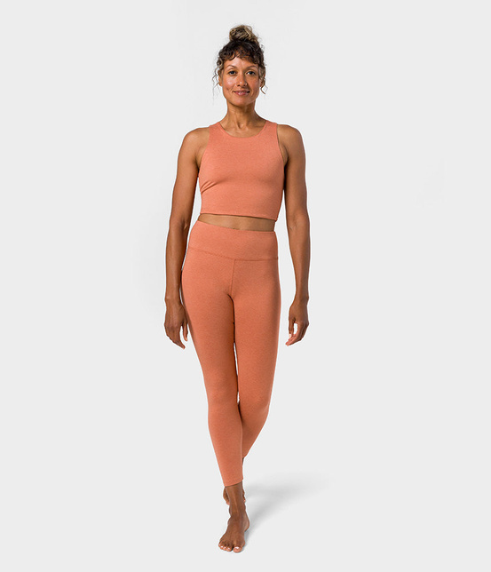 Top damski Manduka Dhara – Clay Heather, rozmiar XL