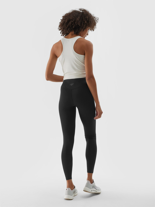 Legginsy treningowe 4F F301 średni stan - czarne, rozmiar XS