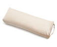 Lniany bolster do jogi – naturalny płaski wałek z łuską gryki
