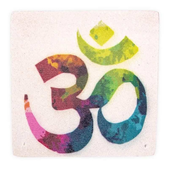 Podstawka na kadzidła z piaskowca Yogi & Yogini Naturals - Om