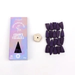 Kadzidło stożkowe backflow + podstawka Myga Crown Chakra - Kwiat Lotosu