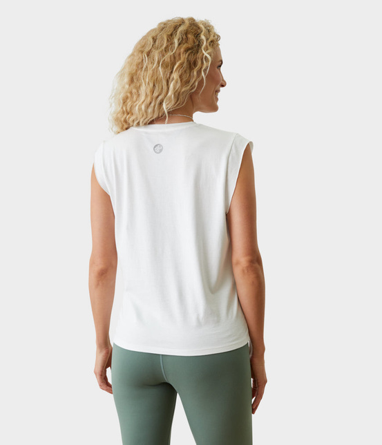 Koszulka damska Manduka Warrior – White, rozmiar L