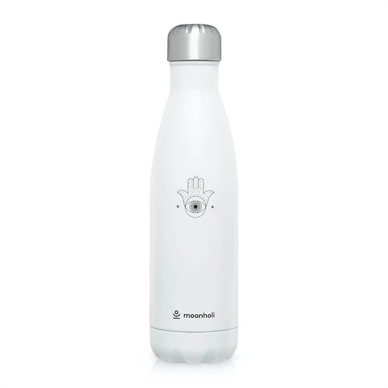 Butelka termiczna Moonholi Hamsa 500 ml - biała