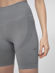 Legginsy krótkie bezszwowe do jogi 4F - szary, rozmiar M/L