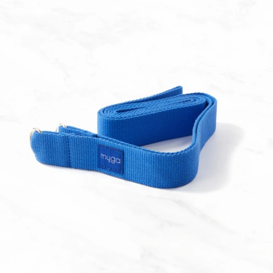2w1: Pasek do jogi & nosidło do maty Myga Niebieski