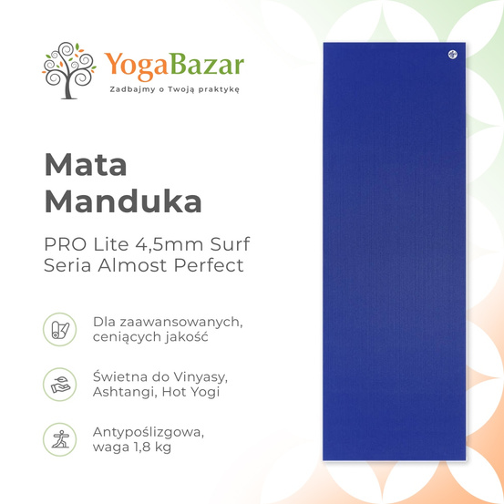 Mata do jogi Manduka PRO Lite 4.7mm - Surf Seria Almost Perfect